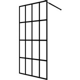 Furnova Steklena pregrada za tuš prozorno kaljeno steklo 118x190 cm, (21917993) | Shoptok.si