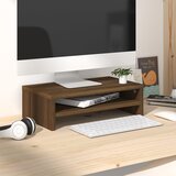 vidaXL Stalak za monitor boja smeđeg hrasta 42 x 24 x 13 cm drveni Cijene