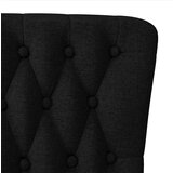 vidaXL Sedežna blazina Črna 56,5 x 70 x 110 cm blago | Shoptok.si