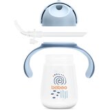 Baboo Cup with Silicone Straw skodelica s slamico Blue Haze 9m+ 260 ml | Shoptok.si
