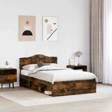  Konstrukcija postelje z vzglavjem Dimljeni oreh 120 x 200 cm, (5000102236) | Shoptok.si