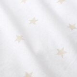 Bianca Bela/bež napenjalna bombažna otroška rjuha za zakonsko posteljo 135x190 cm Mini Star & Stripes – | Shoptok.si