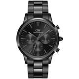 Daniel Wellington muški analogni ručni sat DW00100642 iconic chronograph link b onyx Cene