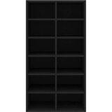 vidaXL Stojalo za čevlje črno 54x34x100,5 cm konstruiran les, (20619760) | Shoptok.si