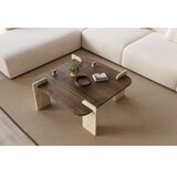  Konferencijski stočić PURO 90x90 cm orah/bež | Eponuda.com