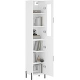  Visoka komoda bijeli 34,5x34x180 cm od konstruiranog drva | shoptok.hr