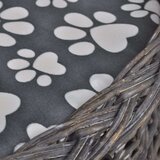 vidaXL penjalica/kućica/krevet/grebalica za mačke s jastukom od vrbe | shoptok.hr