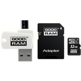 Goodram MicroSDHC 32GB CL10 Kartica z Adapterjem in Bralnikom, (22138139) | Shoptok.si