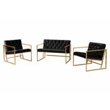 Atelier Del Sofa sofa i dve fotelje oslo gold black Cene