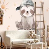  Foto tapeta - Little Sloth Among Stars and Rainbows 343x256 Samoljepljiva | shoptok.hr