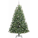 Umjetno božićno drvce s nogom Zelena 240 cm PVC i metal | shoptok.hr