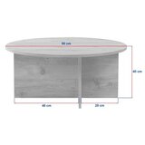 Hanah home Sto za dnevnu sobu Soleil Travertine Venezia Walnut | Eponuda.com