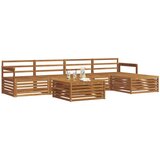  Set vanjskih sofa 6 kom. Prirodna Čvrsto drvo akacije | shoptok.hr