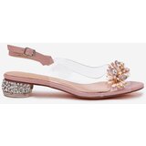 S. BARSKI Transparent Low Heel Sandals With Decoration D&A | Shoptok.si