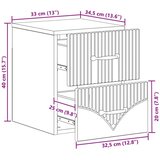  Stenski nočni omarici 2 pcs Sonoma hrast 34,5 x 33 x 40 cm, (5000209945) | Shoptok.si