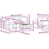  Set vanjskih sofa 6 kom. Prirodna i svjetlosiva | shoptok.hr