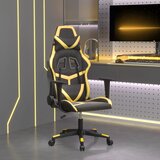The Living Store Gaming stol črno in zlato umetno usnje - Gaming Stol, (21625018) Cene