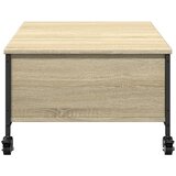  Stolić za kavu s kotačima boja hrasta sonome 91x55x34 cm drveni | Eponuda.com