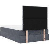  Okvir za krevet s madracima tamnosivi 120x190 cm baršunasti | shoptok.hr