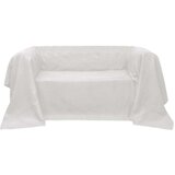 vidaXL Prevleka za Kavč Mikro Semi&scaron; Kremna 140 x 210 cm cene