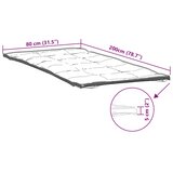  Zaštita za madrac bijela 80x200 cm | shoptok.hr