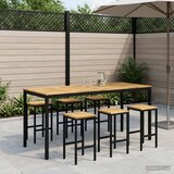  Stol za bar u vrtu Bijela i crna 196 x 80,5 x 105 cm | shoptok.hr