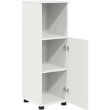 vidaXL Kopalniška omarica z vrati Bela 30 x 35 x 95 cm Konstruiran les | Shoptok.si