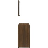  Set kupaonskog namještaja smeđa boja hrasta konstruirano drvo | shoptok.hr
