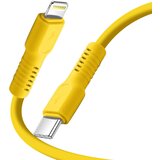 Forever Polnilni kabel 2.4A in sinhronizacija USB-C na Lightning 27W 1,8m, Rumena, (5000191759) | Shoptok.si
