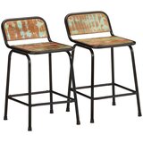 vidaXL barski stolci 2 kom 46x35,5x70 cm masivnog obnovljenog drva | shoptok.hr