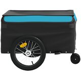 Prikolica za bicikl crno-plava 45 kg željezna | shoptok.hr