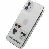 Karl Lagerfeld Klhcp12scktr za iphone 12 mini prozorna trda zaščita - karl and choupette Cene