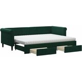  Dnevni krevet na razvlačenje tamnozeleni 80 x 200 cm baršunasti | shoptok.hr