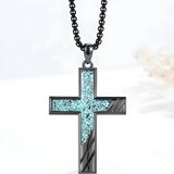 IZMAEL Ogrlica OC-38407 Cross - Plava / Crna | shoptok.hr