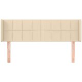  Uzglavlje s ušima krem 147x16x78/88 cm od tkanine | shoptok.hr