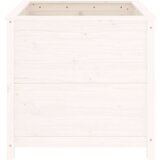 vidaXL Vrtna sadilica bijela 82 5 x 82 5 x 78 cm od masivne borovine | shoptok.hr