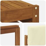  Set vanjskih sofa 6 kom. Prirodna i krem Bijela 59 x 59 x 37 cm | shoptok.hr