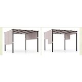  Pergola za terasu 3x3m, terasna pergola, siva | shoptok.hr