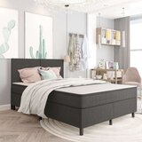  Boxspring postelja temno siva iz blaga 140x200 cm, (20644897) Cene