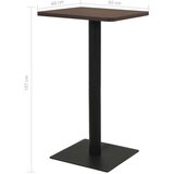 vidaXL Bistro stolić pepeljasti 60 x 60 x 107 cm | shoptok.hr
