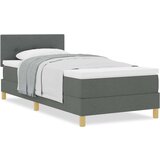  Boxspring krevet s madracem Tamno siva 90 x 190 cm tkanina | shoptok.hr