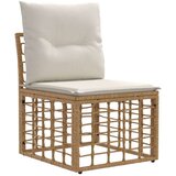  Zunanja garnitura za sedenje 5 pcs Naravna in krem bela, (5000272510) | Shoptok.si