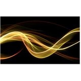  Tapeta - Yellow wave form floating in dark 450x270 | shoptok.hr