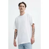 Vans Bombažna kratka majica 3-pack moški, bela barva
