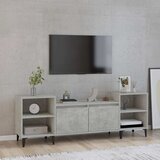  TV ormarić boja betona 160x35x55 cm od konstruiranog drva Siva Cijene