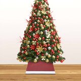  Podloga za božićno drvce crveno-bijela 48 x 48 x 25 cm | shoptok.hr