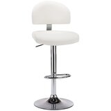 vidaXL Barski stolček belo umetno usnje, (20967471) | Shoptok.si