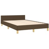  Okvir kreveta bez madraca tamnosmeđi 120x190 cm od tkanine | shoptok.hr