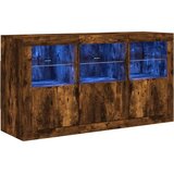  Komoda s LED svjetlima boja dimljenog hrasta 123x37x67 cm | Eponuda.com