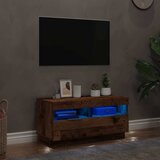 TV ormarić LED boja staro drvo 80x35x40 cm konstruirano drvo | shoptok.hr